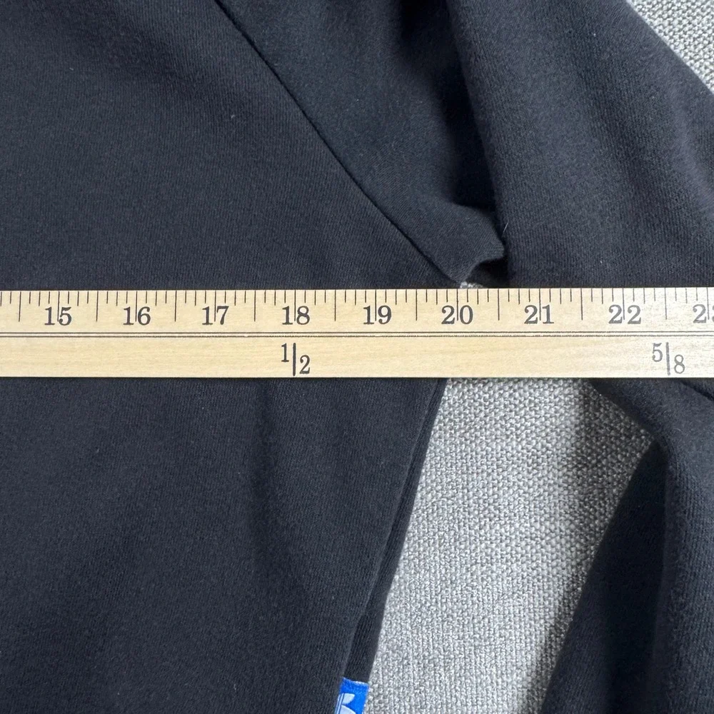 Adidas Originals Trefoil Cropped Hoodie Black White Women's Medium - Picture 4 of 11